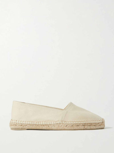 Castañer Cream canvas espadrilles at Collagerie