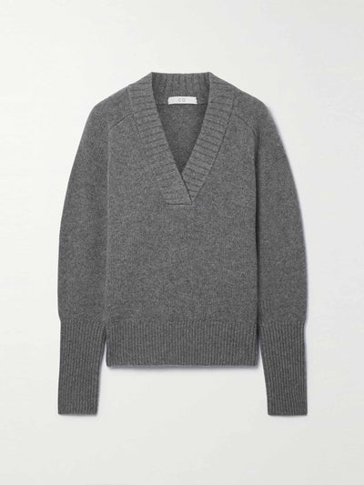 Co Grey wool and cashmere jumper at Collagerie