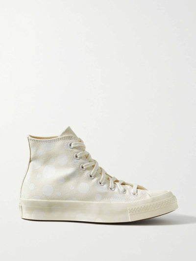 Converse Polka dot  printed canvas high top trainers at Collagerie