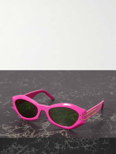 Dior Pink cat-eye sunglasses at Collagerie