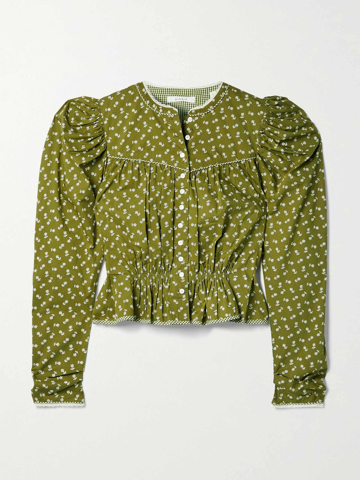 Shirt with vintage print