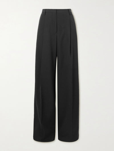 Dries Van Noten Black pleated trousers at Collagerie