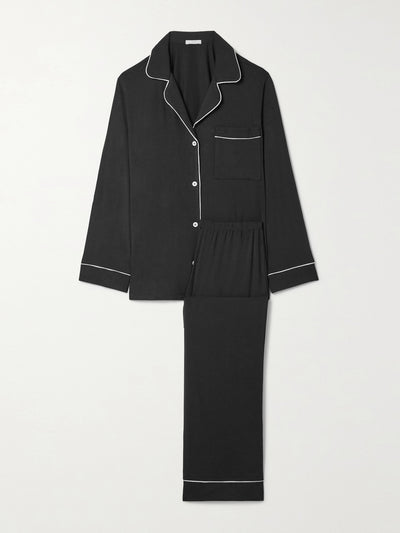 Eberjey Black stretch-modal pajama set at Collagerie