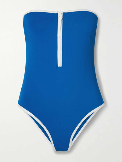 Eres Blue strapless swimsuit at Collagerie