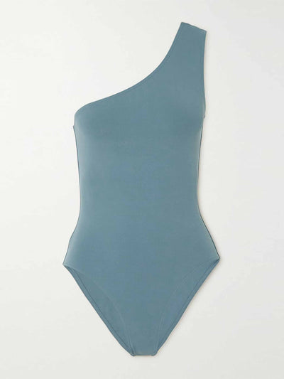 Eres Light blue one-shoulder swimsuit at Collagerie
