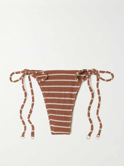 Faithfull The Brand Striped bikini briefs at Collagerie