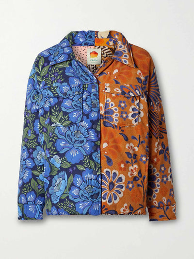 Farm Rio Reversible padded printed jacket at Collagerie