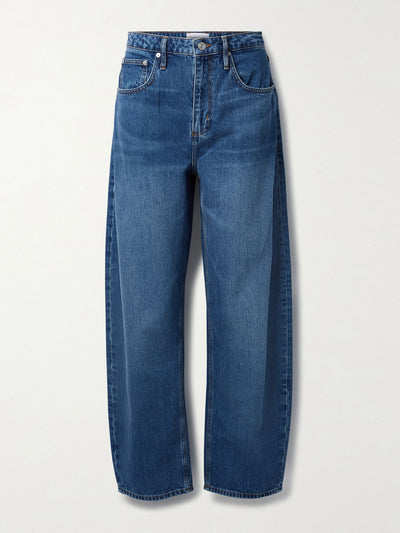 Frame Long Barrel high-rise tapered jeans at Collagerie