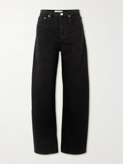 Frame Black high-rise tapered jeans at Collagerie