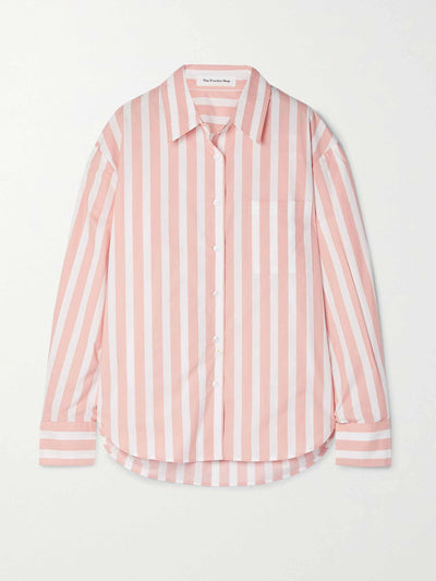 The Frankie Shop Pink striped shirt at Collagerie