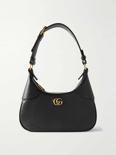 Gucci Aphrodite black leather shoulder bag at Collagerie