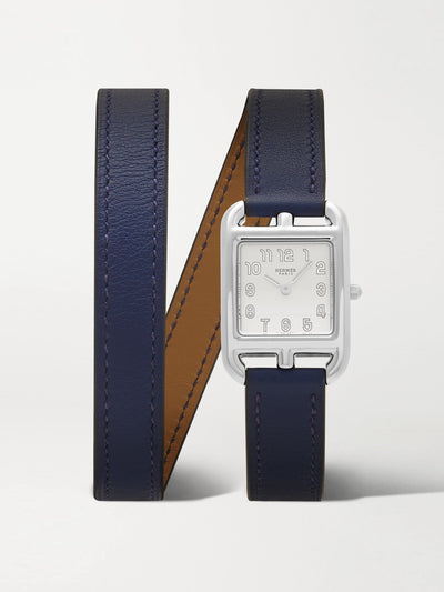 Hermès Timepieces Cape Cod 23mm stainless steel and leather watch at Collagerie