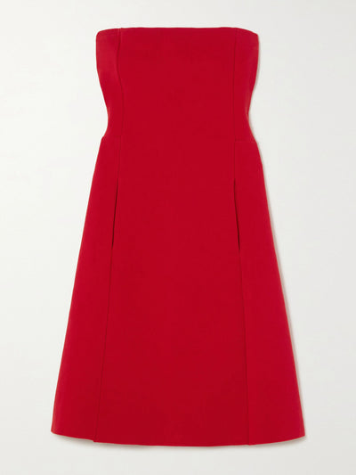 High Sport Red strapless stretch-cotton mini dress at Collagerie