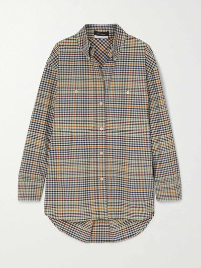 Isabel Marant Checked cotton-poplin shirt at Collagerie