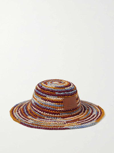 Isabel Marant Multi-coloured woven raffia hat at Collagerie