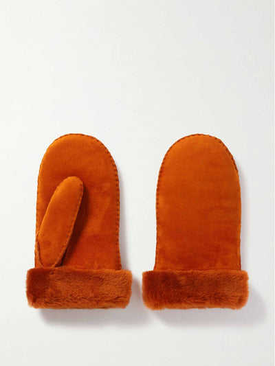 Isabel Marant Mulfi shearling mittens at Collagerie