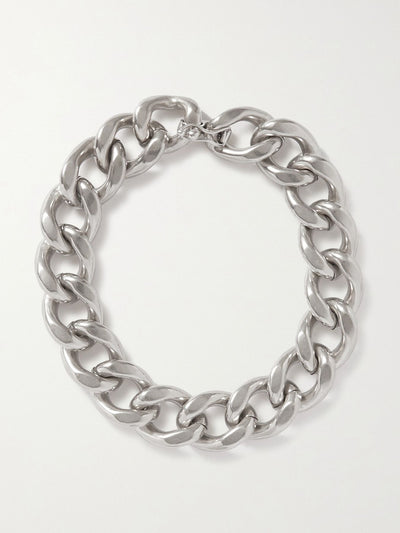 Isabel Marant Silver tone chain link necklace at Collagerie
