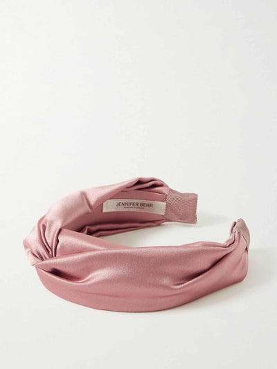 Jennifer Behr Twist silk-satin headband at Collagerie