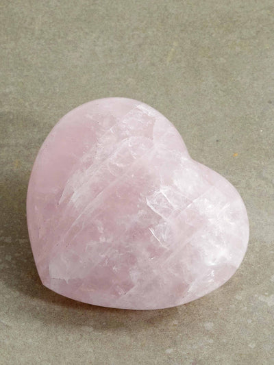 Jia Jia Rose quartz heart at Collagerie