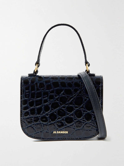 Jil Sander Croc-effect leather bag at Collagerie