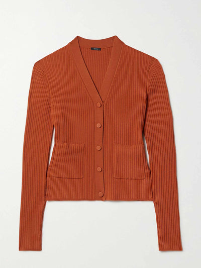 Joseph Ribbed merino wool-blend cardigan at Collagerie