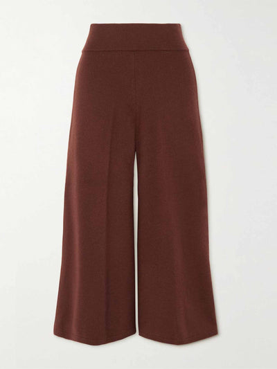 Joseph Wool cropped wide-leg trousers at Collagerie