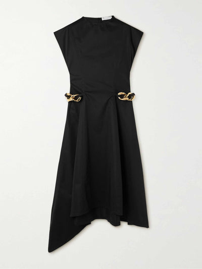 JW Anderson Asymmetric embellished midi dress at Collagerie