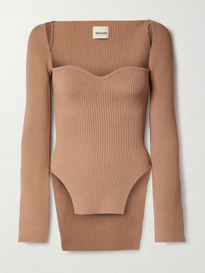 Khaite Maddy ribbed-knit sweater at Collagerie