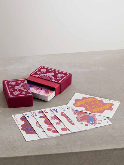 L'Objet x Hass Brothers Jumbo playing cards in a velvet box at Collagerie