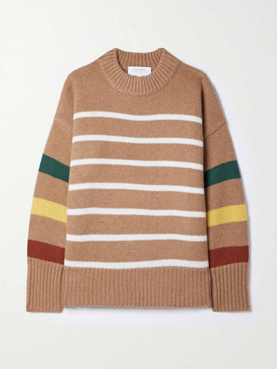 La Ligne Striped wool and cashmere-blend sweater at Collagerie