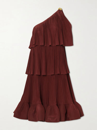 Lanvin Red ruffled dress at Collagerie