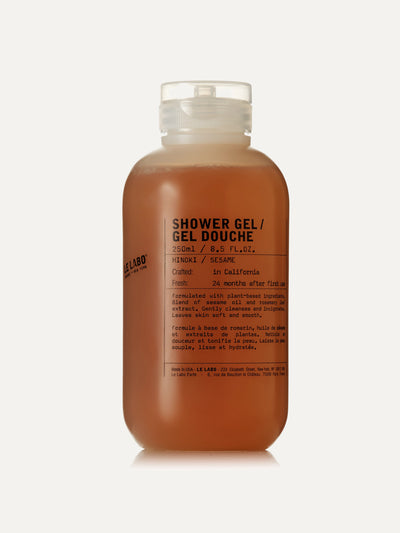 Le Labo Hinoki shower gel at Collagerie