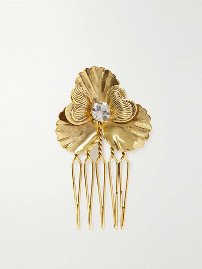 lelet ny gold tone crystal hair clip at Collagerie