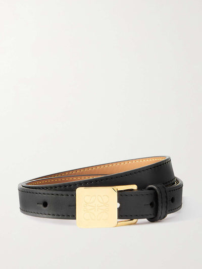 Loewe Black Amazona leather belt at Collagerie