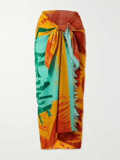 Loewe Orange and turquoise pareo at Collagerie