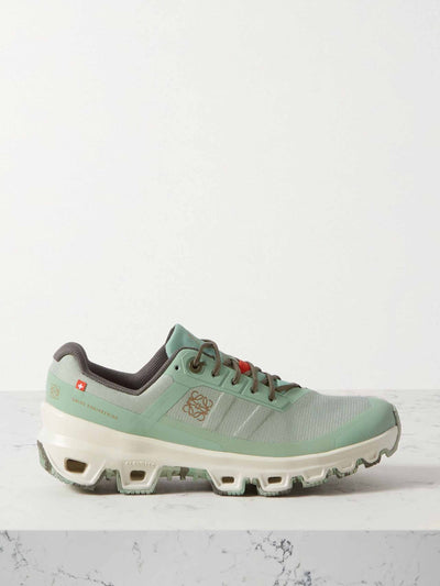 Loewe x On Green canvas and mesh trainers at Collagerie