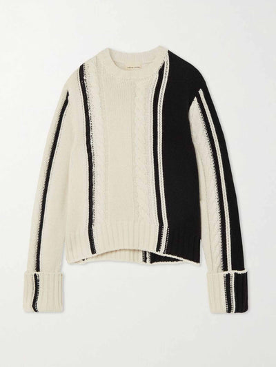 Loulou Studio Black and white jumper at Collagerie