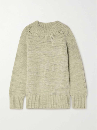 Maison Margiela Alpaca, cotton and wool-blend sweater at Collagerie