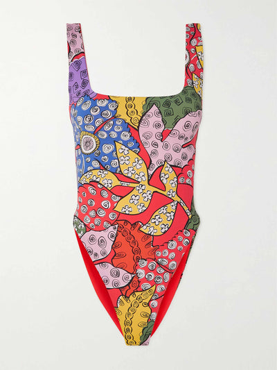 Mara Hoffman Idalia printed swimsuit at Collagerie