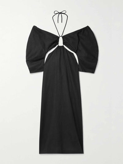 Mara Hoffman Black cutout maxi dress at Collagerie