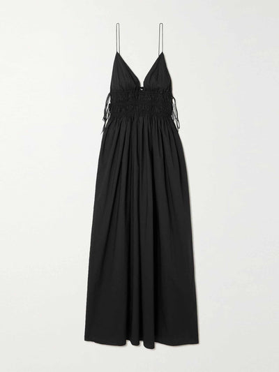 Matteau Black tie detailed maxi dress at Collagerie