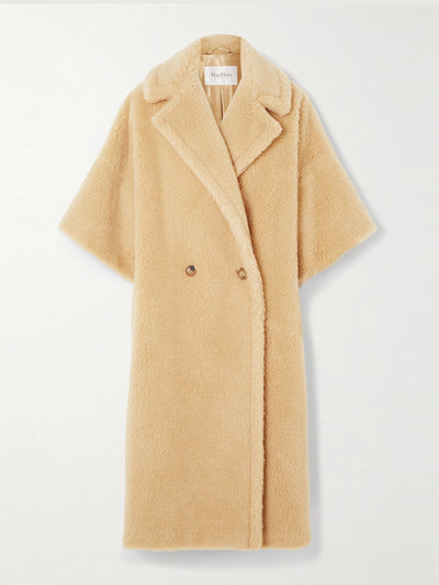 Max Mara Primo oversized camel hair and silk-blend coat at Collagerie