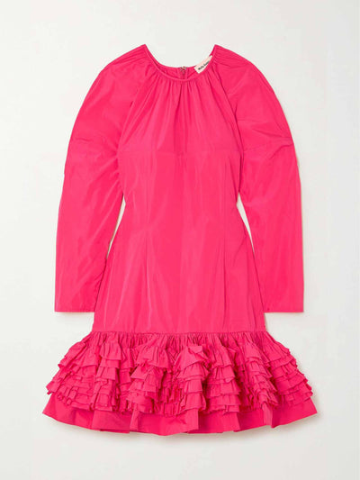 Molly Goddard Pink ruffles dress at Collagerie