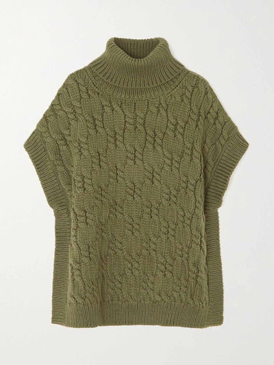 Mr Mittens Verne cable-knit wool turtleneck sweater at Collagerie