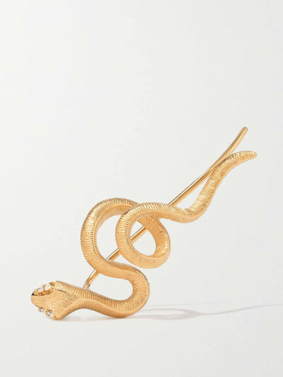 Ole Lynggaard Copenhagen 18-karat gold diamond snake single earring at Collagerie