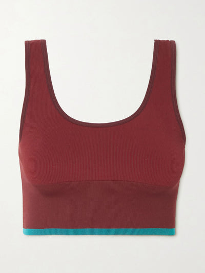 Outdoor Voices Ribbed stretch sports bra at Collagerie