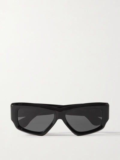 Port Tanger Black D-frame acetate sunglasses at Collagerie