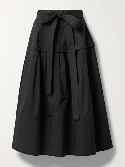 Proenza Schouler Black belted poplin skirt at Collagerie