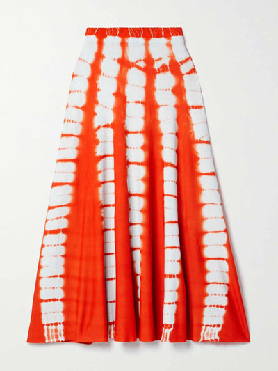 Proenza Schouler Tie-dyed stretch-knit midi skirt at Collagerie