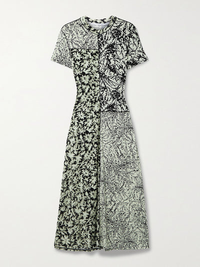 Proenza Schouler White Label Floral-print midi dress at Collagerie